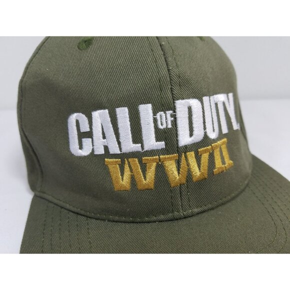Call Of Duty Baseball Cap WWII COD Sledgehammer Games Adjustable Army Green - Picture 2 of 9